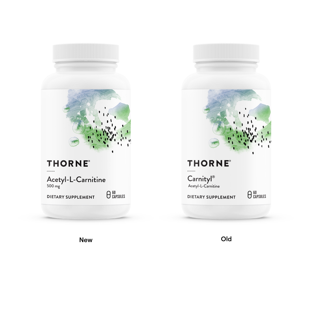 Thorne Acetyl-L-Carnitine (tidigare Carnityl (500 mg) 60 kapslar 2
